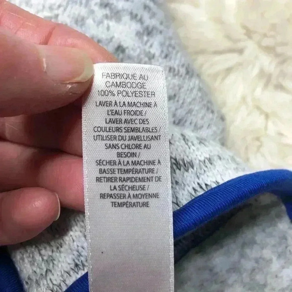 Joe  Fresh Zip-Up Sweater Grey & Blue Size 3T - Picture 10 of 16